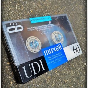 【新品 未開封】希少 デッドストック品 カセットテープ maxell UDI 60