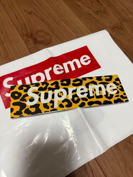 Supreme レオパード上海限定 BoxLogo ステッカー