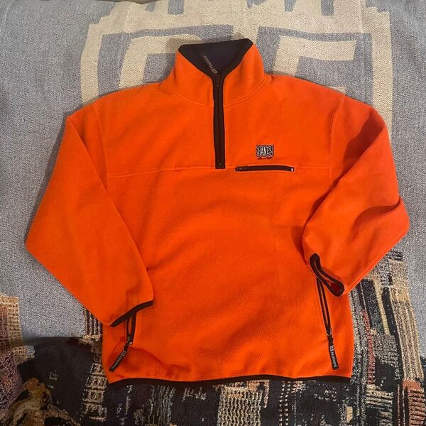 90s ビンテージ HANES フリース トレーナー Y2K ハーフジップ フリースジャケット 90s