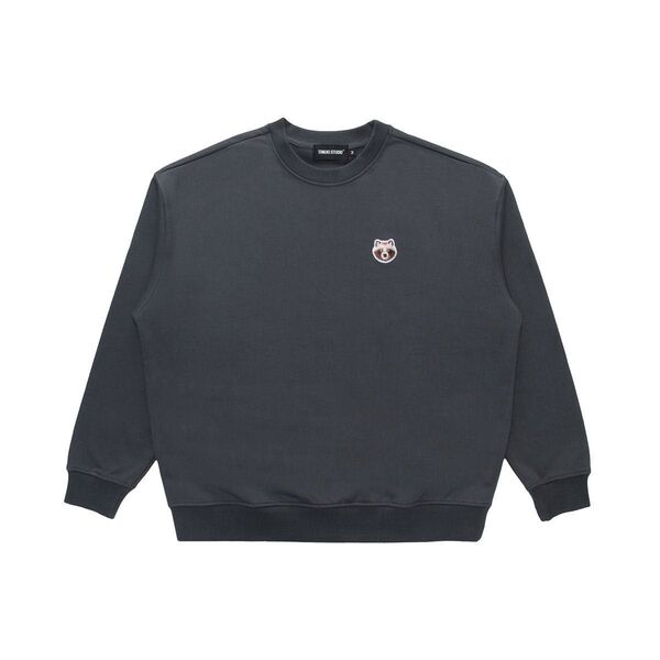 【新品未使用】タヌキスタジオ SET-UP "OVER-SIZE" CREW NECK SWEAT - D.GREY