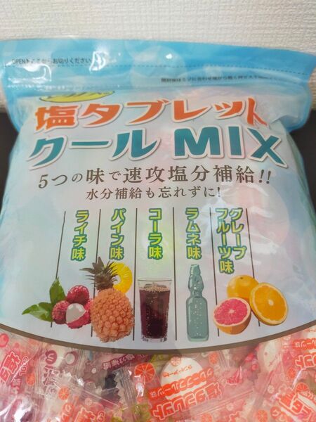 レクノスの塩タブレット クールMIX 袋入タイプ 500g