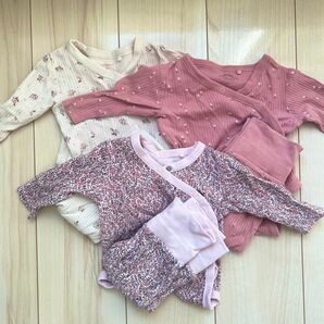 next ベビー服 花柄ロンパースとパンツセット