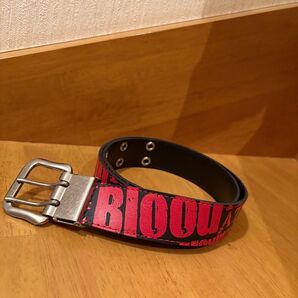 ベルト ロゴ 赤×黒 ユニセックス しまむら