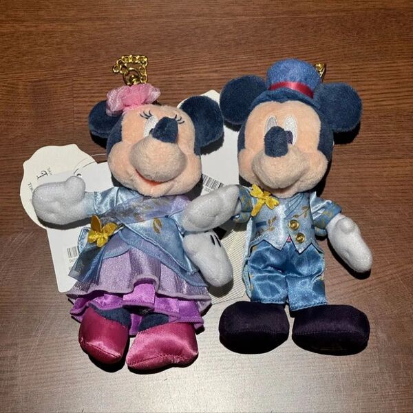 ディズニー ぬいぐるみバッジ ミッキーマウス ミニーマウス ミキミニ ぬいば セット ファンスプ ファンタジースプリングスホテル