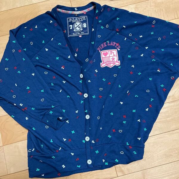 ピンクラテ カーディガン 150cm