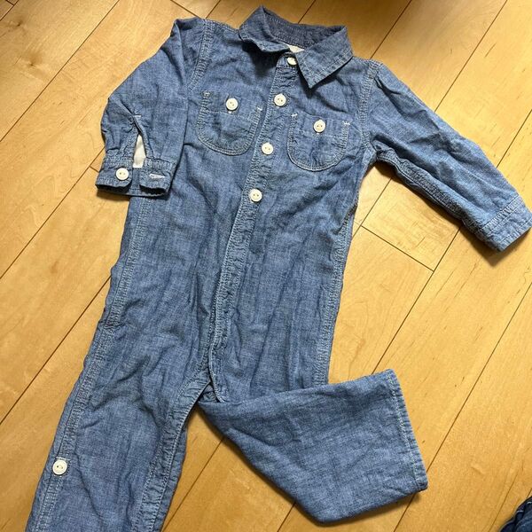 baby GAP デニムロンパース 80cm