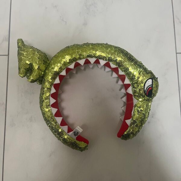 ユニバ ジュラシックパーク カチューシャ ラメ