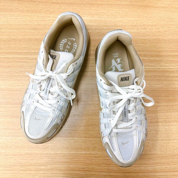 【 NIKE 】 P-6000 PRM ベージュ 韓国 27センチ
