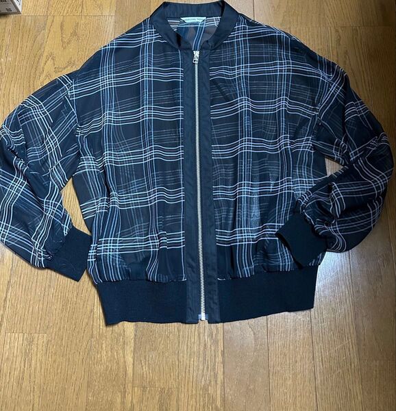 marechal terre マルシャルテル チェック柄 シアージップブルゾン M