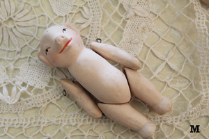 ビンテージ アンティーク【豚 M ビスクドール】陶器 人形