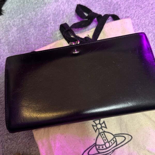 Vivienne Westwood 長財布 ブラック レザー