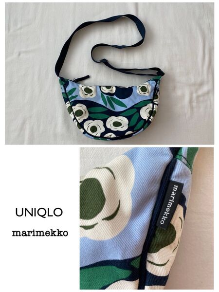 UNIQLOユニクロ marimekkoマリメッコ ラウンドミニショルダーバッグ ブルー