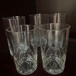 カットグラス コップ 5個セット