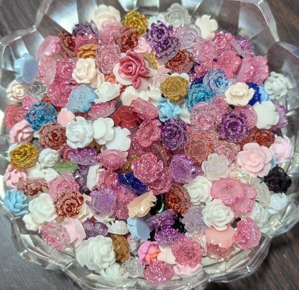 バラ 薔薇 ローズ デコパーツ ハンドメイド ネイル