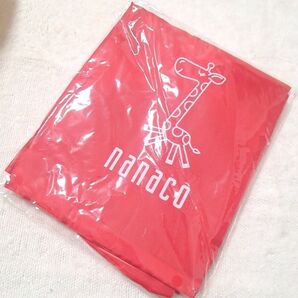 nanaco エコバッグ ノベルティ 新品 未使用 レッド