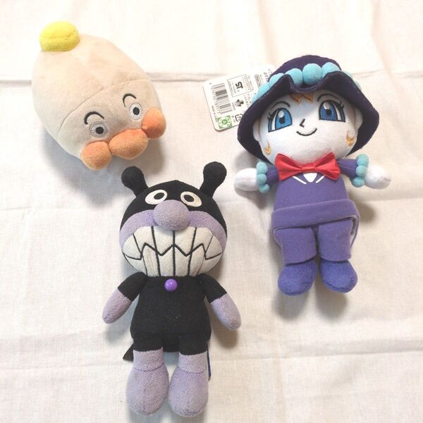 アンパンマン ぬいぐるみ プリちぃビーンズ しらたまさん アンパンマンごう バイキンマン