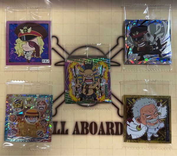 にふぉるめーしょん【ワンピース】LOG.11 大海賊シール ウエハース メリー号・ガープ・シリュウ・ハンニャバル・ドミノ