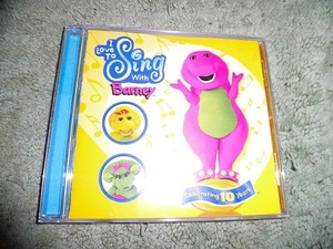 Y206 CD I LOVE SING WITH BARNEY 海外版(輸入盤) 全27曲入り 盤深めのきずがあります聴くのに支障あるかもしれません