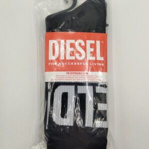 【Lサイズ】DIESEL(ディーゼル) メンズソックス クルーソックス 3足セット 男性用靴下 E4101