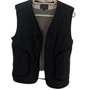 made in Japan ベスト ウール 綿 薄手 ベスト