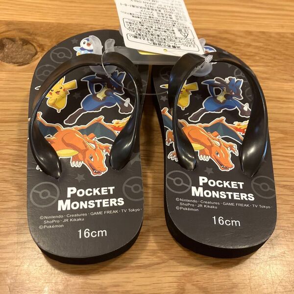 ポケモン ビーチサンダル サイズ16㎝税込1408円カラーブラック