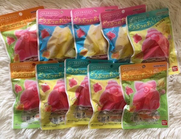 バンダイ ふわふわもちもち どうぶつのおしりグミ 42g X10