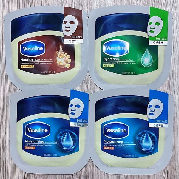 韓国 ワセリン シートマスク フェイスパック セット Vaseline ヴァセリン