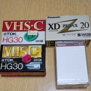 VHS-Cテープ4本未開封品