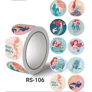 RS-106 アリエル プリンセス ごほうびシール ロールシールカット売り おすそわけ トイトレ 女の子