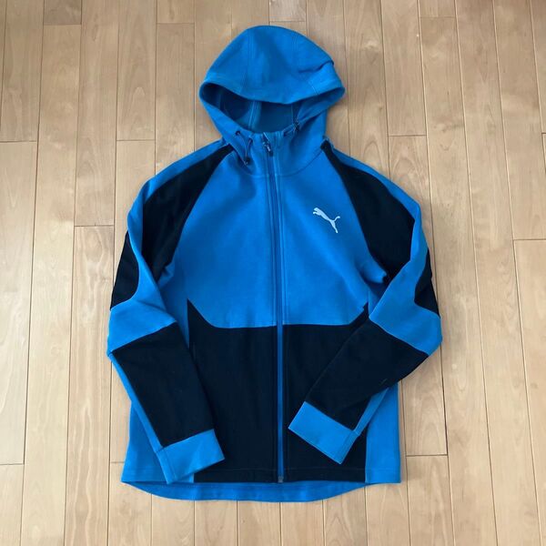 PUMA EVOSTRIPE フーデッド ジャケット パーカー トレーニングウェア L 男女兼用 プーマ フーディー フルジップ