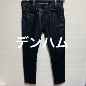 美品 DENHAM デンハム ブラック デニムパンツ bolt 31 32 デニム ストレッチ 相性抜群 サーマル tシャツ
