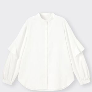 未使用 ラッフルスリーブブラウス GU Sサイズ タグ付き 大人気