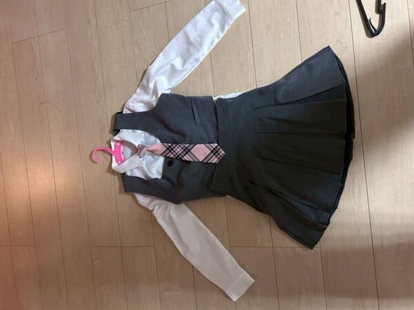 制服風衣装ネクタイ付き3点セット