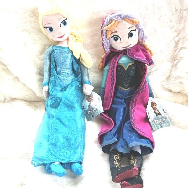 【アナ雪】 アナと雪の女王 約50cm アナとエルサの2人セット ぬいぐるみ ドール