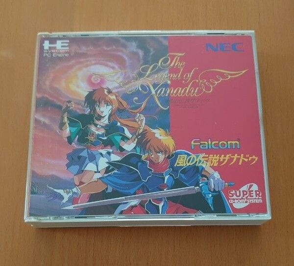 風の伝説ザナドゥ PCエンジン CD-ROM2 帯・葉書・マップ付き