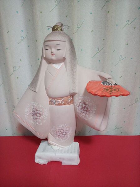 ★美品★ 博多人形 『舞扇』 伝統工芸品 置物