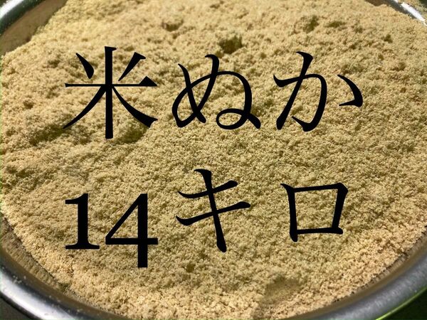米ぬか 大容量 14キロ