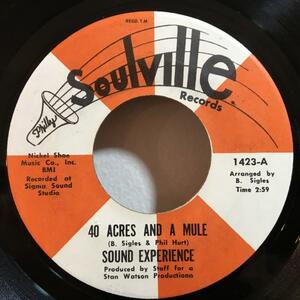 ☆Sound Experience/40 Acres And A Mule☆HEAVY FUNK！7inch 45