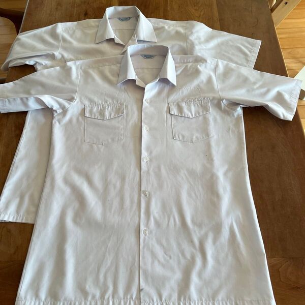 UNIFORRO 学生服 男子 半袖シャツ カッターシャツ ホワイト 2枚セット 170
