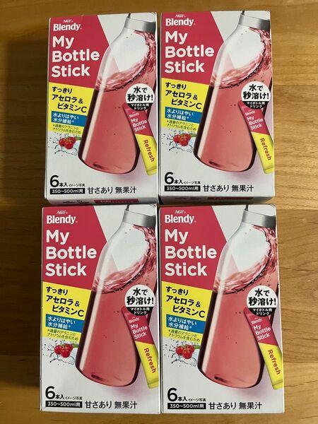 AGF ブレンディ マイボトルスティック すっきり香るアセロラV.C 6本×4箱 Blendy/食品