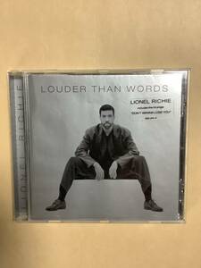 送料無料 ライオネル・リッチー「LOUDER THAN WORDS」輸入盤