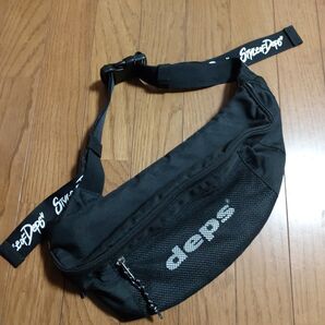 deps デプス ボディバッグ ウエストバッグ ファニーバッグ ウエストポーチ 黒 ブラック バッグ
