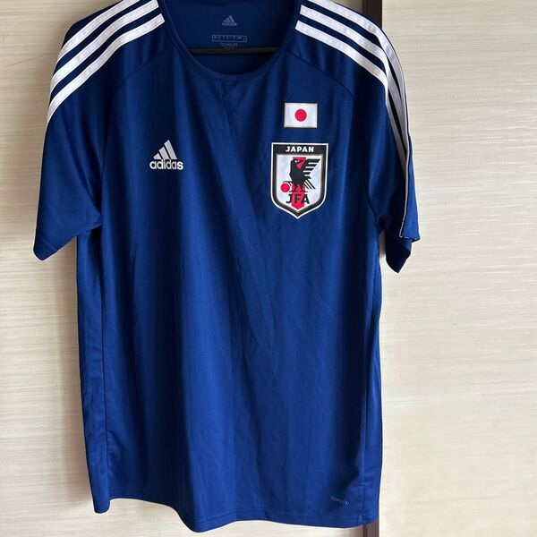 ③ adidas アディダス サッカー日本代表 ホームレプリカTシャツ DTQ75 ナイトBLU F13/W
