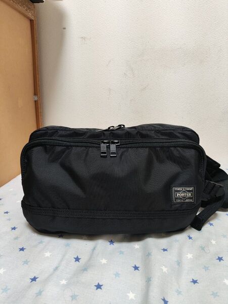 PORTER ウエストバッグ ブラック 吉田カバンポーター フラッシュ ウエストバッグ 689-05951