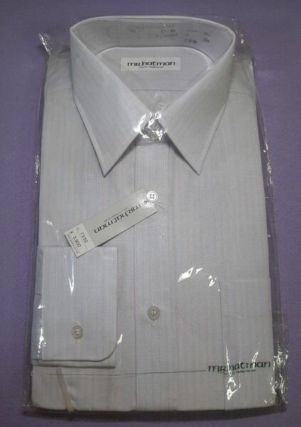 新品 未使用品 日本製 長袖シャツ 37-80 MR.hatman Yシャツ ワイシャツ ミスターハットマン