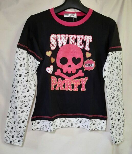 新品 未使用品 POPS LEMON ロンT 長袖 160cm キッズ 子供服 タグ付き ロングTシャツ カットソー