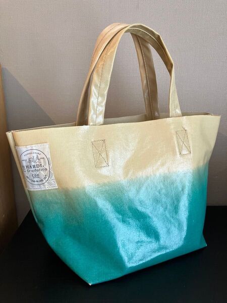 セレクトショップ トートバッグ ラミネート グラデーション 美品
