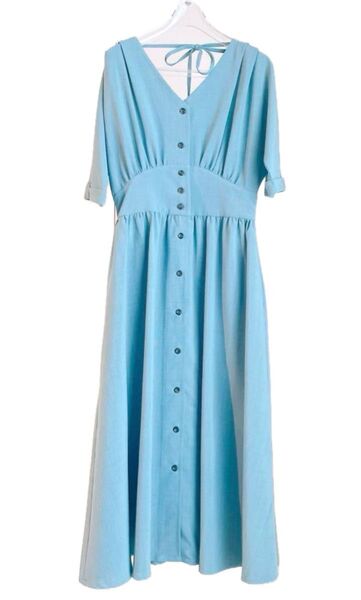 アンドクチュール andcouture シャツワンピース ワンピース 半袖 ロング Aライン