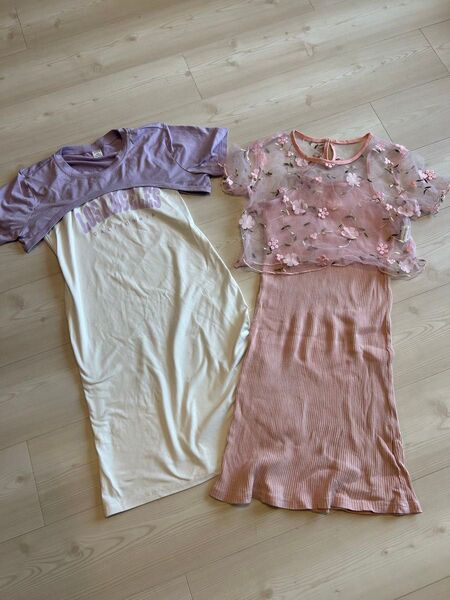 SHEIN サイズ11-12Y(130-140) ワンピース 2枚セット セットアップ