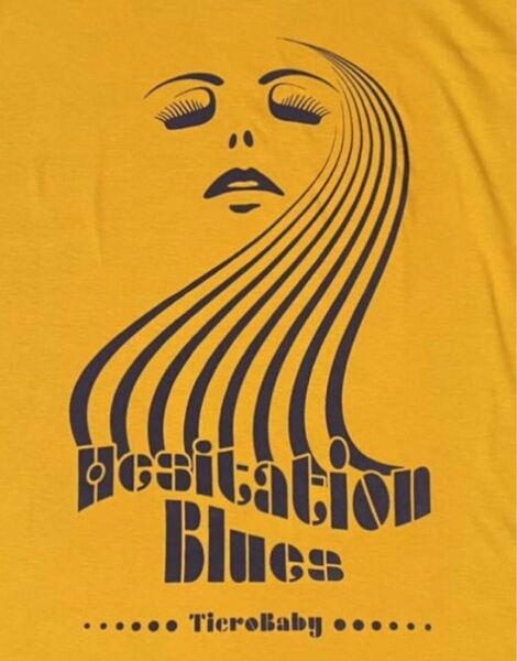hesitation blues サイケデリックTシャツ レトロ モッズ ライトオンスイエローs
